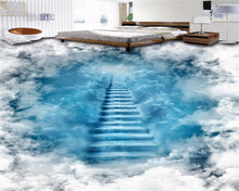 Load image into Gallery viewer, cloud ladder 3D floor painting self adhesive wallpaper - SallyHomey Life's Beautiful