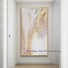 Load image into Gallery viewer, Hand painted Modern gold canvas Oil Paintings wall painting Abstract gold Oil Painting art picture Living Room home Decoration