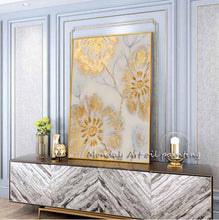 Load image into Gallery viewer, Hand painted Modern gold canvas Oil Paintings wall painting Abstract gold Oil Painting art picture Living Room home Decoration