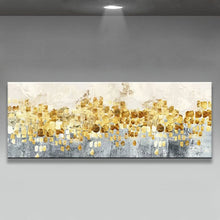Load image into Gallery viewer, Handmade beautiful gold oil painting home decoration Abstract landscape Canvas Hand-painted Wall Art for living room no framed
