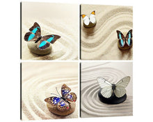 Load image into Gallery viewer, 4 Piece Spa Stones Canvas Wall Art Pictures Modular Wall Pictures