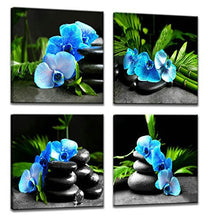 Load image into Gallery viewer, 4 Piece Spa Stones Canvas Wall Art Pictures Modular Wall Pictures