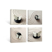 Load image into Gallery viewer, 4 Piece Spa Stones Canvas Wall Art Pictures Modular Wall Pictures