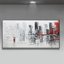 Load image into Gallery viewer, Wedding decoration Hand Painted Oil Painting On Canvas Modern Large size Abstract Art Home Decor Hang Picture city building