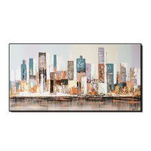 Load image into Gallery viewer, Wedding decoration Hand Painted Oil Painting On Canvas Modern Large size Abstract Art Home Decor Hang Picture city building