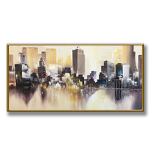 Load image into Gallery viewer, Wedding decoration Hand Painted Oil Painting On Canvas Modern Large size Abstract Art Home Decor Hang Picture city building