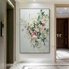 Load image into Gallery viewer, 100% Handpainted Oil Painting on Canvas new Handmade knife flower oil Painting Wall Art picture home decoration For Living Room