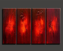 Load image into Gallery viewer, 4 Pcs 1 Set  100% Handpainted Abstract Oil Painting Pictures On Canvas For Home Decor Unframed