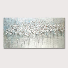 Load image into Gallery viewer, Pop Art Hand Painted Thick Palette Knife Flower Oil Painting on Canvas Abstract Wall Painting Living Room Home Wall Decor