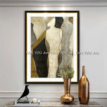 Load image into Gallery viewer, large painting Hand painted Lover Rain Landscape Oil Painting On Canvas Wall Art Pictures For Living Room Home Decor best gift