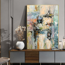 Load image into Gallery viewer, Hand painted canvas oil painting abstract wall art abstract paintings for living room wall laminas de cuadros pared decorativas