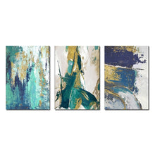 Load image into Gallery viewer, New Abstract 3 PCS Art Paintings High Quality 3 Pieces Canvas Wall Art Gold Abstract Landscape Oil Painting Wall Decor Art