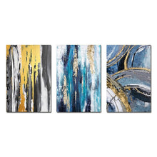 Load image into Gallery viewer, New Abstract 3 PCS Art Paintings High Quality 3 Pieces Canvas Wall Art Gold Abstract Landscape Oil Painting Wall Decor Art