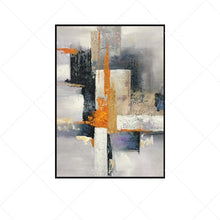 Load image into Gallery viewer, Best Art Green Blue Gray Yellow Pink Abstract Oil Painting Canvas Handmade Painting Home Decor Oil Painting Artwork