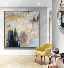 Load image into Gallery viewer, Modern Abstract Oil Painting large hand painted Abstract Painting Golden Painting Abstract Canvas for Wall Art Office Decoration