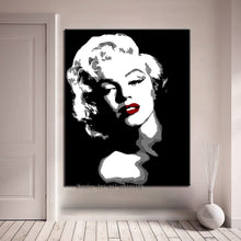 Load image into Gallery viewer, Hot sale hand paited Marilyn Monroe Oil Painting Modern Wall Painting on Canvas Art for Living Room hotel office wall Decoration