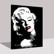 Load image into Gallery viewer, Hot sale hand paited Marilyn Monroe Oil Painting Modern Wall Painting on Canvas Art for Living Room hotel office wall Decoration