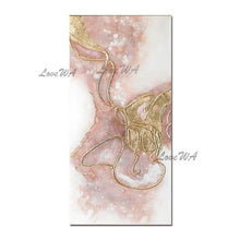 Load image into Gallery viewer, Large Size Group 2 Pcs Hand Painted Abstract Oil Painting on Canvas Wall Picture Art Living Room Home 2 Panel Wall Art Decor