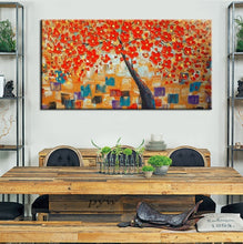 Load image into Gallery viewer, Modern Handpainted Abstract Large Gold Money Tree Flower 3d Oil Painting On Canvas Home Decor Wall Art Picture For Living Room