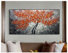 Load image into Gallery viewer, Modern Handpainted Abstract Large Gold Money Tree Flower 3d Oil Painting On Canvas Home Decor Wall Art Picture For Living Room