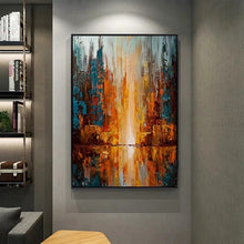 Load image into Gallery viewer, 100% Handmade Fall View Brown Abstract Painting  Modern Art Picture For Living Room Modern Cuadros Canvas Art High Quality