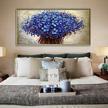 Load image into Gallery viewer, Modern Handpainted Abstract Large Gold Money Tree Flower 3d Oil Painting On Canvas Home Decor Wall Art Picture For Living Room