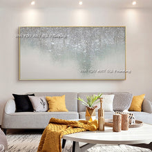 Load image into Gallery viewer, Handmade Art Wall Pictures For Home Decoration Hand Drawn Canvas Oil Painting Custom Abstract Gold Foil Picture For Living Room
