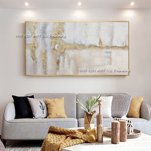 Load image into Gallery viewer, Handmade Art Wall Pictures For Home Decoration Hand Drawn Canvas Oil Painting Custom Abstract Gold Foil Picture For Living Room