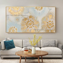 Load image into Gallery viewer, Handmade Art Wall Pictures For Home Decoration Hand Drawn Canvas Oil Painting Custom Abstract Gold Foil Picture For Living Room