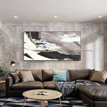 Load image into Gallery viewer, Handmade Art Wall Pictures For Home Decoration Hand Drawn Canvas Oil Painting Custom Abstract Gold Foil Picture For Living Room
