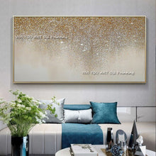 Load image into Gallery viewer, Handmade Art Wall Pictures For Home Decoration Hand Drawn Canvas Oil Painting Custom Abstract Gold Foil Picture For Living Room