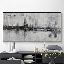 Load image into Gallery viewer, Handmade Art Wall Pictures For Home Decoration Hand Drawn Canvas Oil Painting Custom Abstract Gold Foil Picture For Living Room