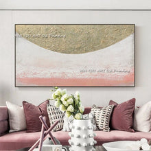 Load image into Gallery viewer, Handmade Art Wall Pictures For Home Decoration Hand Drawn Canvas Oil Painting Custom Abstract Gold Foil Picture For Living Room