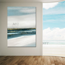 Load image into Gallery viewer, 100% hand-painted abstract oil painting on canvas in living room gold modern wedding decorative painting frameless