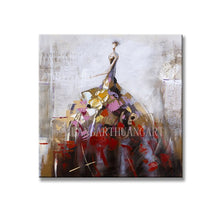 Load image into Gallery viewer, Girl Handpainted Abstract Canvas Oil Paintings Modern Wall Picture Wall Paiting For Living Room Home Decoration