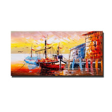 Load image into Gallery viewer, Abstract Scenery Hand Painted Oil Painting On Canvas Handmade Wall Art Living Room Bedroom Large Size Decoracion Salon Mural Hot