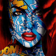 Load image into Gallery viewer, Graffiti Women Portrait Hand Painted Oil Painting Modern Posters Pictures Wall Art Decoration Cuadros For Living Room Posters