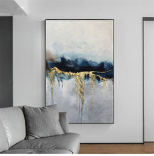 Load image into Gallery viewer, Framed Abstract oil painting on canvas, Large size Oil Painting on Canvas ready for hang
