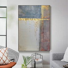 Load image into Gallery viewer, Framed Abstract oil painting on canvas, Large size Oil Painting on Canvas ready for hang