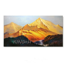 Load image into Gallery viewer, Hand-painted Abstract Oil Painting Sunshine Jinshan Modern Scandinavian Living Room Backdrop Paintings Decorative Painting Offic