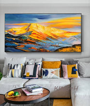 Load image into Gallery viewer, Hand-painted Abstract Oil Painting Sunshine Jinshan Modern Scandinavian Living Room Backdrop Paintings Decorative Painting Offic
