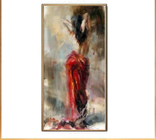Load image into Gallery viewer, Characters original  nude 100% hand-painted art large oil painting by the red girl naked to show the charm of female art