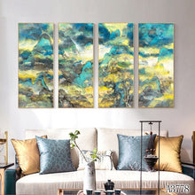 Load image into Gallery viewer, Modern Abstract Oil Painting Print on Canvas 4pcs Chinese style Landscape Canvas Art Printing Wall Art Picture for Home Decor