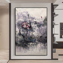 Load image into Gallery viewer, Hand Painted Flower Oil Painting Knife Flower Art  Canvas Wall Art Paintings Wall Pictures Art For Living Room Home Decoration