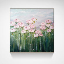 Load image into Gallery viewer, Oil painting hand-painted living room decoration painting sofa background American triple Jane European painting