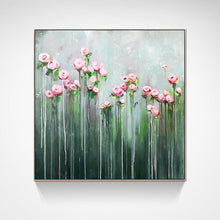 Load image into Gallery viewer, Oil painting hand-painted living room decoration painting sofa background American triple Jane European painting