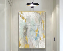 Load image into Gallery viewer, Excellent Quality Handmade Abstract Golden Foils Oil Painting on Canvas Wall Picture Oil Canvas Painting for Home Decor