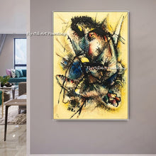 Load image into Gallery viewer, 100% Handmade Oil painting Wassily Kandinsky Abstract Canvas Art Paintings Famous Artwork Wall Pictures for for sitting room