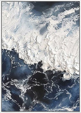 Load image into Gallery viewer, Abstract Knife 3D Wave Pictures Wall Art Hand Painted Oil Painting on Canvas Paintings For Living Room pictures Home Decoration