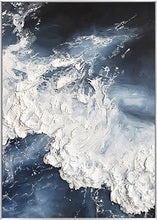 Load image into Gallery viewer, Abstract Knife 3D Wave Pictures Wall Art Hand Painted Oil Painting on Canvas Paintings For Living Room pictures Home Decoration